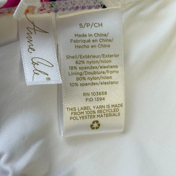 Anne Cole Two Piece Marilyn Printed Halter Bikini Top & Bottom Juniors Small NWT - Picture 8 of 11